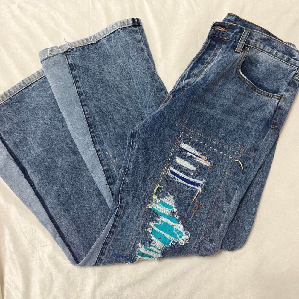 Mnml Men's Blue and Navy Jeans